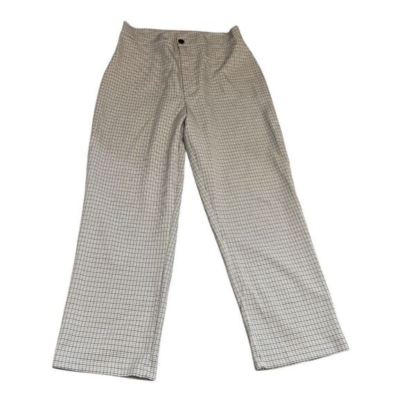 SHEIN Black and Tan Checkered Dress Pants Size L - Picture 1 of 3